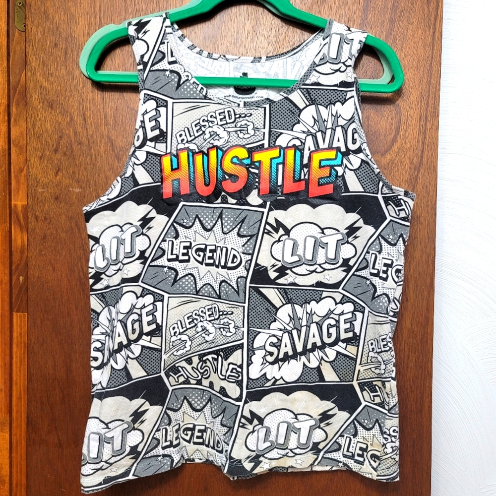 Y2K.  Launder Hustle tank top.  Size M.  (176)